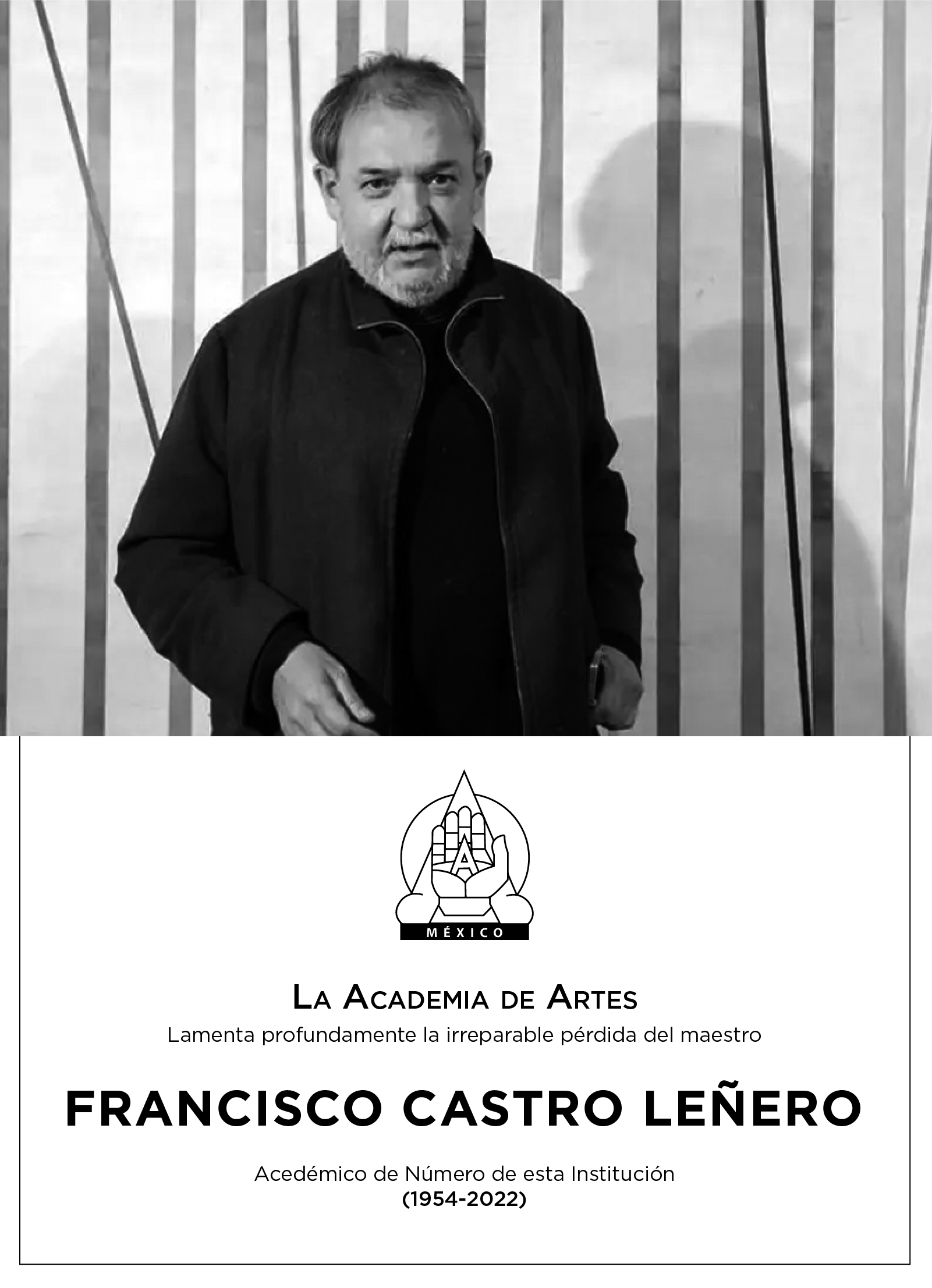 Fallecimiento Francisco Leñero Castro Portal de la Academia de Artes