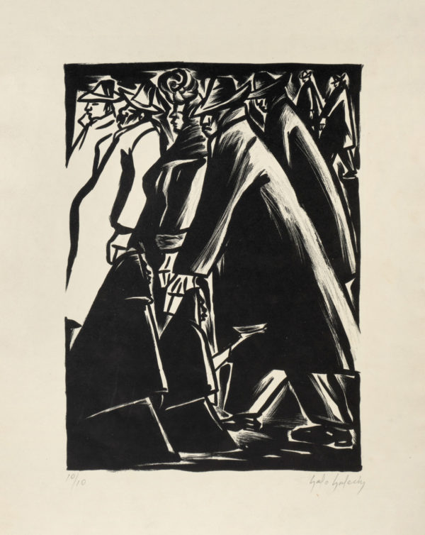 Galo Galecio, <i>Limosneros</i>, s/f, litografía, 50.2 x 32.4 cm (soporte) / 29 x 21.8 cm (imagen).