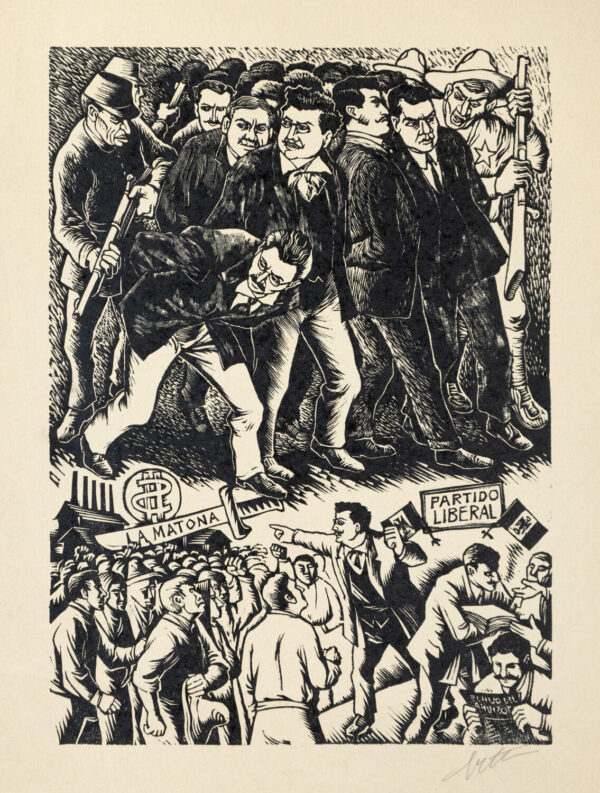 Alberto Beltrán, <i>Partido Liberal</i>, s/f, linografía, 41 x 29 cm (soporte), 30.3 x 21.7 cm (imagen), ID ALBE18-151