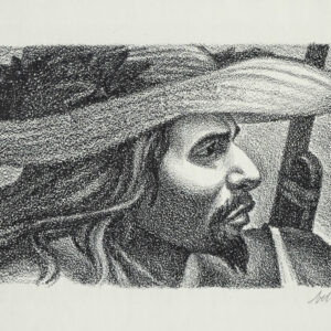 Alberto Beltrán, <i>Zacapoaxtla</i>, s/f, litografía, 29.3 x 44.1 cm (soporte), 17.3 x 27.7 cm (imagen), ID ALBE18-161
