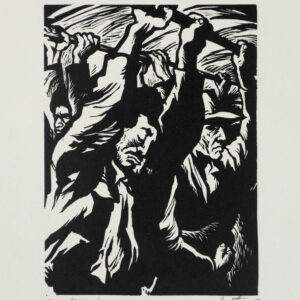 Alberto Beltrán, <i>Los colgados 1</i>, s/f, linografía, 32.8 x 25 cm (soporte), 15.8 x 11.5 cm (imagen), ID ALBE18-32