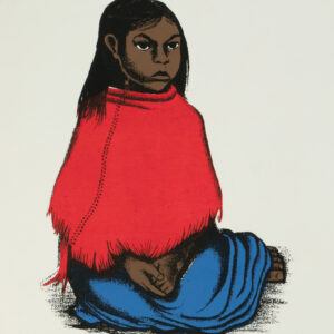 Elizabeth Catlett, <i>Rafaelita</i>, s/f, lito-color, 32.5 x 24.3 cm (soporte), 23.5 x 17.5 cm (imagen), ID ELCA34-1
