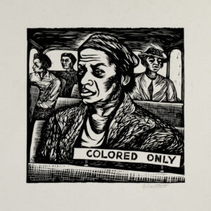 Elizabeth Catlett, <i>Colored only</i>, s/f, linografía, 32.5 x 25 cm (soporte), 15.7 x 15.7 cm (imagen), ID ELCA34-20