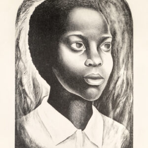 Elizabeth Catlett, <i>Muchacha negra</i>, 1957, litografía, 50.6 x 33.5 cm (soporte), 39 x 26.2 cm (imagen), ID ELCA34-3