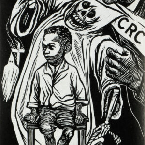 Elizabeth Catlett, <i>Civil Right Congress</i>, s/f, linografía, 45.1 x 36.4 cm (soporte), 32 x 17.9 cm (imagen), ID ELCA34-30