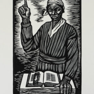 Elizabeth Catlett, <i>Harriet Tubman</i>, s/f, linografía, 50.3 x 32.6 cm (soporte), 22.6 x 15.1 cm (imagen), ID ELCA34-33
