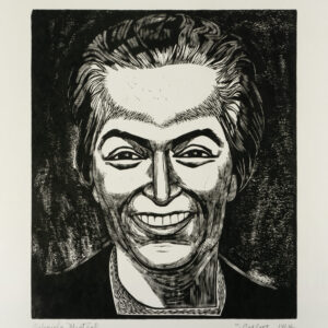 Elizabeth Catlett, <i>Gabriela Mistral</i>, 1964, linografía, 57 x 43.7 cm (soporte), 30.4 x 25.8 cm (imagen), ID ELCA34-41