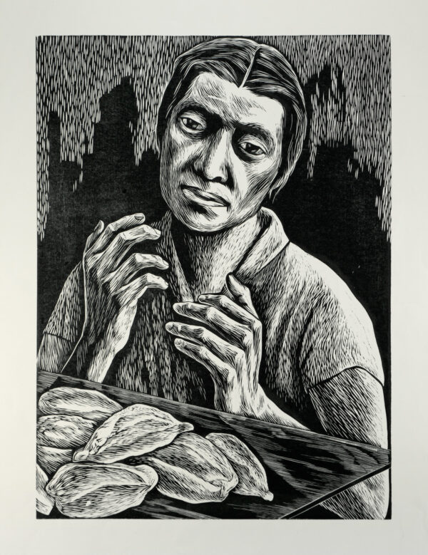 Elizabeth Catlett, <i>Pan</i>, s/f, linografía, 65.2 x 50.1 cm (soporte), 41 x 30 cm (imagen), ID ELCA34-48