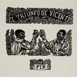 Elizabeth Catlett, <i>El triunfo de Vicente</i>, s/f, linografía, 23.2 x 30.7 cm (soporte), 17.5 x 18.7 cm (imagen), ID ELCA34-58