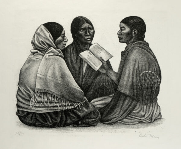 Elizabeth Catlett, <i>Alfabetización</i>, 1953, linografía, 33.4 x 50.7 cm (soporte), 24 x 30 cm (imagen), ID ELCA34-59