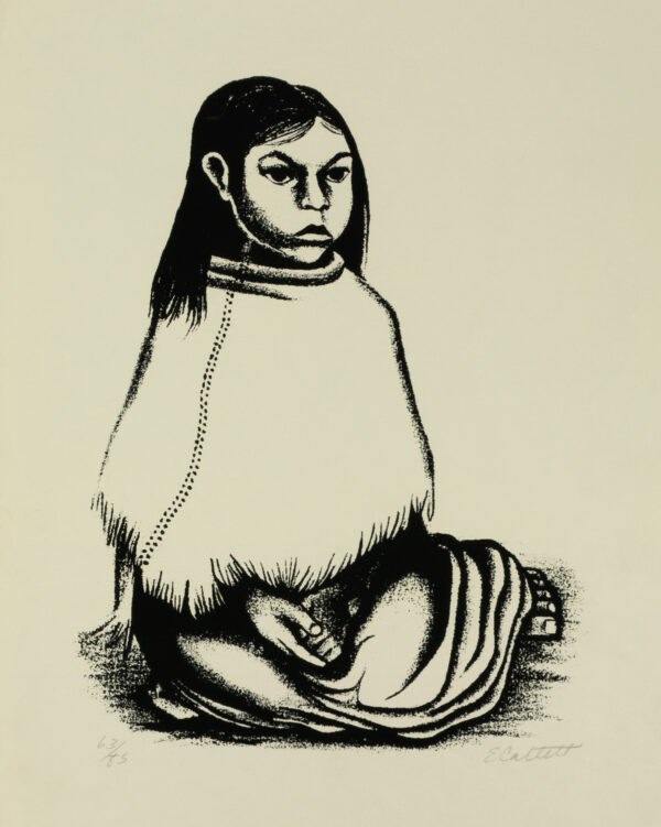 Elizabeth Catlett, <i>Rafaelita</i>, s/f, linografía, 32.6 x 24.2 cm (soporte), 23 x 17 cm (imagen), ID ELCA34-61