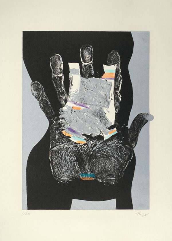Arnaldo Coen<i>, Espacio desnudo en el espejo, leve espesor del aire [11 litografías de Arnaldo Cohen y 11 poemas de Miguel Ángel Múñoz]</i>, 2004, litografía, 61 x 34 cm (soporte), ID ARCO0-13