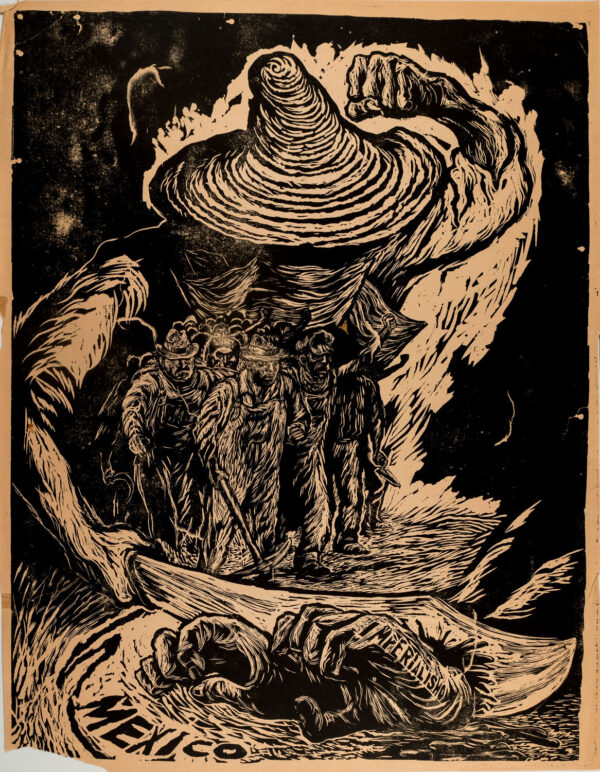 Arturo García Bustos<i>, Imperialismo </i>, 1949, linografía, 61.7 x 46.4 cm (soporte), 59.4 x 44.6 cm (imagen), ID ARGA75-19