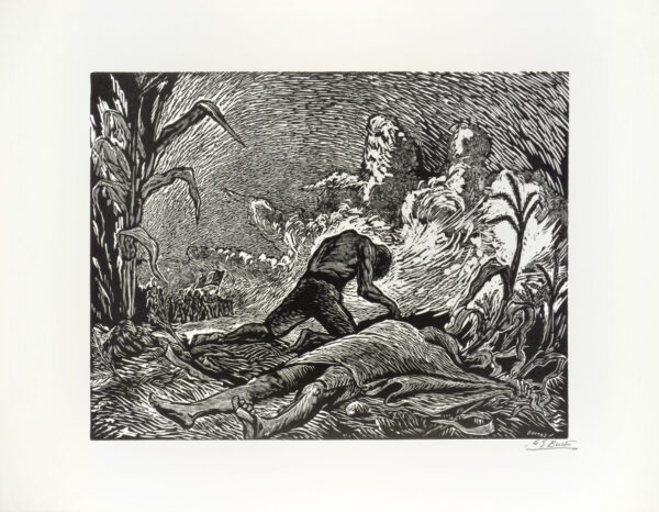 Arturo García Bustos<i>, Guatemala</i>, s/f, linografía, 43.3 x 56.2 cm (soporte), 30.9 x 39.8 cm (imagen), ID ARGA75-46