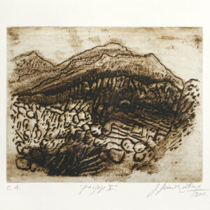 Jesús Martínez<i>, Sueños sin rumbo</i>, 2011, aguafuerte, 40.8 x 60.5 (soporte), 38 x 56 cm (imagen), ID JEMA0-11
