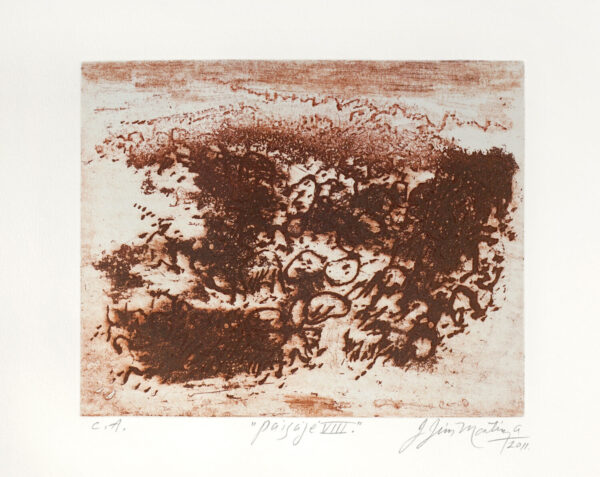 Jesús Martínez<i>, Sueños sin rumbo</i>, 2011, aguafuerte, 40.8 x 60.5 (soporte), 38 x 56 cm (imagen), ID JEMA0-9