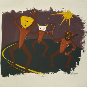 Briggs <i>, Danzantes</i>, s/f, serigrafía, 30.2 x 45.6 cm (soporte), 24.5 x 30.5 cm (imagen), ID BR24-3