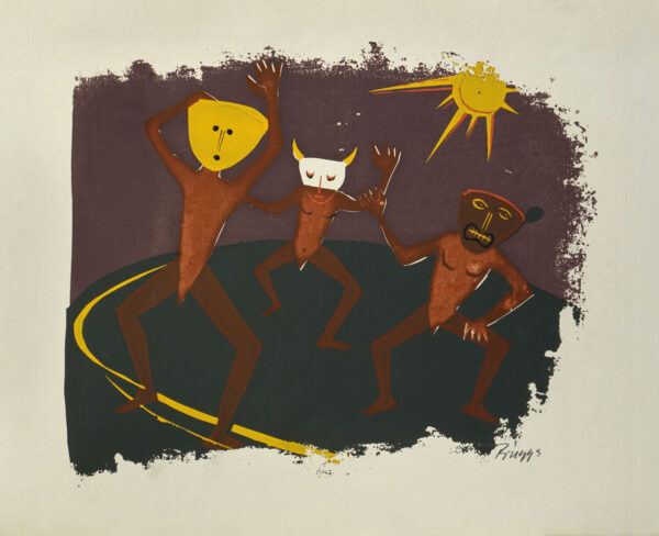 Briggs <i>, Danzantes</i>, s/f, serigrafía, 30.2 x 45.6 cm (soporte), 24.5 x 30.5 cm (imagen), ID BR24-3