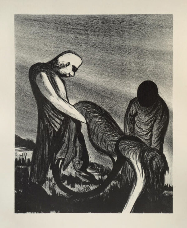 Dick Florsein</i>, Enterradores</i>, s/f, litografía, 55.7 x 43.5 cm (soporte), 43.9 x 34.2 cm (imagen), ID DIFL66-2