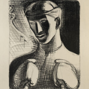 E. L.  Davis</i>, Deportista</i>, s/f, litografía, 65.7 x 50.2 cm (soporte), 38.5 x 29.5 cm (imagen), ID E.DA50-4