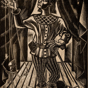 Gabriel Fernández Ledesma<i>, Exposición de teatro</i>, 1935, linografía, 58 x 49.1 cm (soporte), 41.2 x 34 cm (imagen), ID GAFE63-4