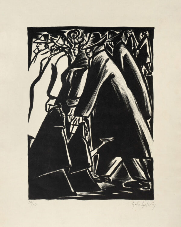 Galo Galecio<i>, Limosneros</i>, s/f, litografía, 50.2 x 32.4 cm (soporte), 29 x 21.8 cm (imagen), ID GAGA73-14