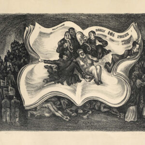 J. D. Egleson<i>, La prensa</i>, s/f, litografía, 32.6 x 50 cm (soporte), 26.3 x 37 cm (imagen), ID J.EG59-2