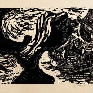 Jesús Escobedo<i>, Países coloniales</i>, s/f, linografía, 33.5 x 40.5 cm (soporte), 22.1 x 30 cm (imagen), ID JEES61-56