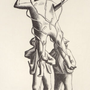 José Chávez Morado<i>, El judas</i>, 1939, litografía, 32.2 x 42.3 cm (soporte), 14.5 x 30 cm (imagen), ID JOCH48-16