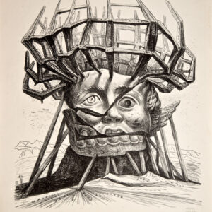 José Chávez Morado<i>, La Ciudad de México</i>, 1950, litografía, 58.4 x 44.7 cm (soporte), 44 x 38.7 cm (imagen), ID JOCH48-19