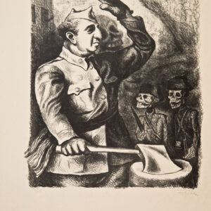 José Chávez Morado<i>, El verdugo</i>, 1940, litografía, 65 x 50 cm (soporte), 33.5 x 29 cm (imagen), ID JOCH48-36