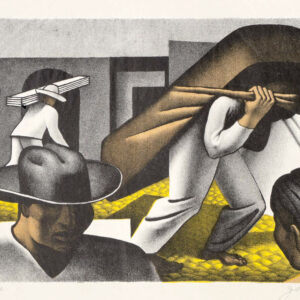 John Wilson<i>, La calle</i>, s/f, litografía, 30 x 39.6 cm (soporte), 20.5 x 36 cm (imagen), ID JOWI222-2