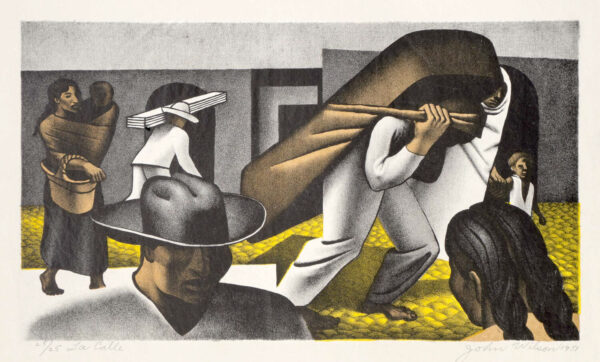 John Wilson<i>, La calle</i>, s/f, litografía, 30 x 39.6 cm (soporte), 20.5 x 36 cm (imagen), ID JOWI222-2