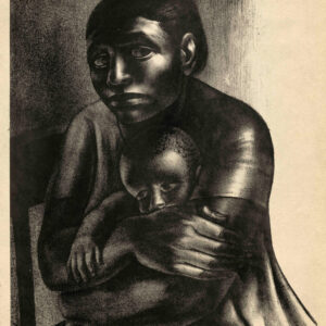 John Wilson<i>, Mother and Child</i>, 1952, litografía, 66.5 x 50.7 cm (soporte), 55.4 x 47 cm (imagen), ID JOWI222-5