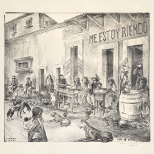 José Guadalupe Zuno<i>, Vida de burros</i>, 1944, 48.2 x 64 cm (soporte), 38.5 x 50 cm  (imagen), ID JOZU228-1