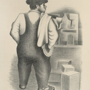 Julio Girona<i>, Cargador</i>, s/f, litografía, 65 x 50 cm (soporte), 41 x 27.5 cm (imagen), ID JUGI80-2