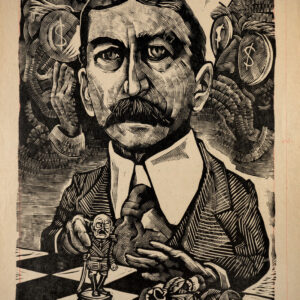 Leopoldo Méndez<i>, Mr. Wilson</i>, s/f, linografía, 32.8 x 25 cm (soporte), 29.8 x 25 cm (imagen), ID LEMÉ133-117