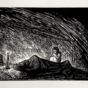 Leopoldo Méndez<i>, Madre muerta</i>, s/f, linografía, 50.5 x 65 cm (soporte), 30.4 x 41.3 cm (imagen), ID LEMÉ133-139