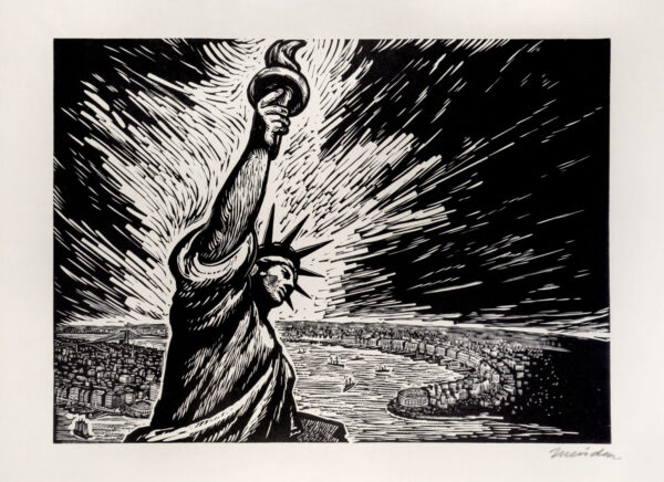 Leopoldo Méndez<i>, Nueva York</i>, s/f, linografía, 50.3 x 65.3 cm (soporte), 31.2 x 42 cm (imagen), ID LEMÉ133-49