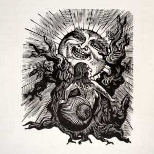 Leopoldo Méndez<i>, Doña Caracola</i>, s/f, linografía, 35 x 24 cm (soporte), 15.2 x 12.3 cm (imagen), ID LEMÉ133-97