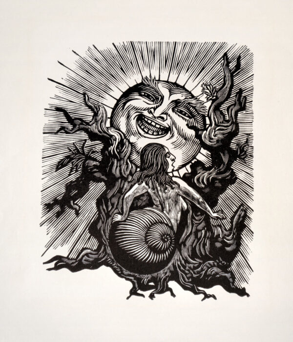 Leopoldo Méndez<i>, Doña Caracola</i>, s/f, linografía, 35 x 24 cm (soporte), 15.2 x 12.3 cm (imagen), ID LEMÉ133-97