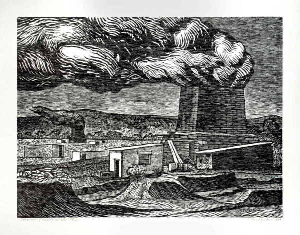 Lorenzo Carrasco<i>, Tabiqueras</i>, 1964, linografía, 36.6 x 48.6 cm (soporte), 30.5 x 40.5 cm (imagen), ID LOCA88-4