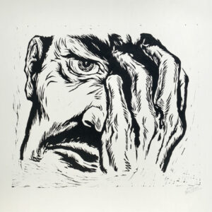 Luis Beltrán<i>, Enemigo de sí mismo</i>, s/f, linografía, 33 x 50.1 cm (soporte), 25 x 29 cm (imagen), ID LUBE19-5