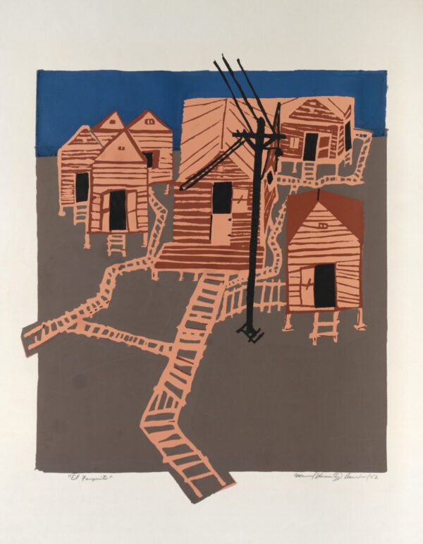Manuel Hernández Acevedo<i>, El fanguito</i>, 1952, serigrafía-color, 34.5 x 26.7 cm (soporte), 28 x 22.7 cm (imagen), ID MAHE94-2